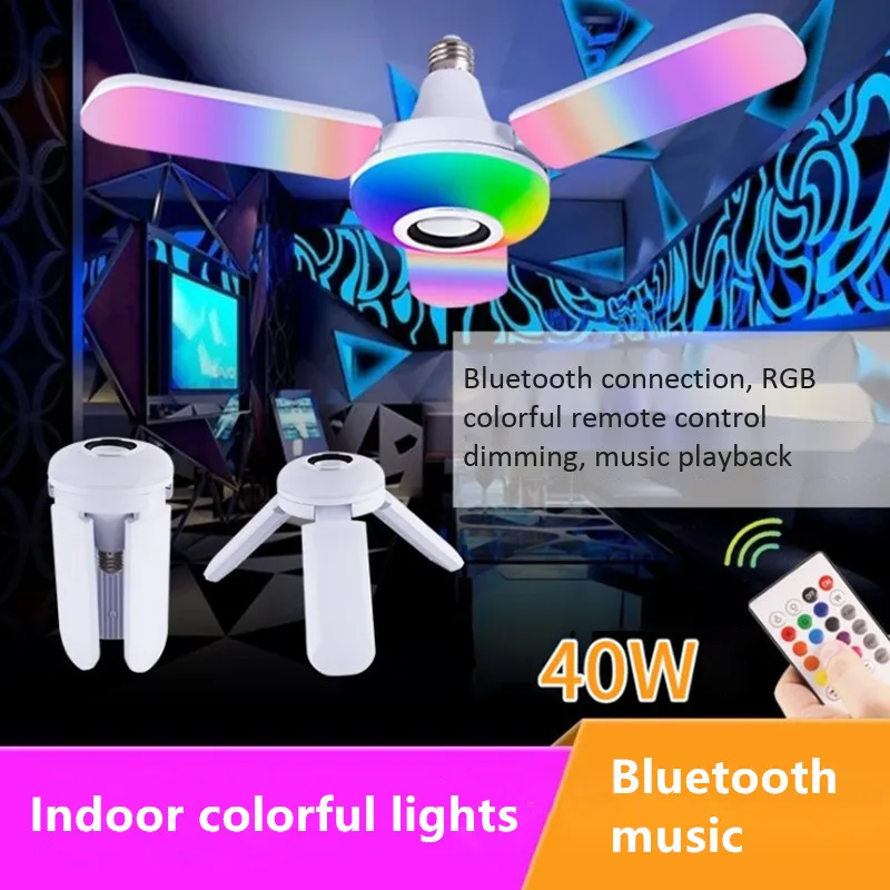 Audio Music Spotify - Lampada Musicale Bluetooth con Attacco E27,