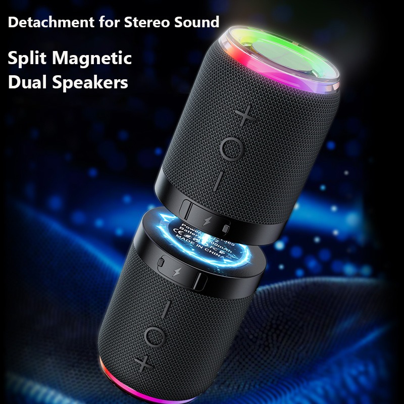 Audio Music Spotify - Altoparlante Bluetooth magnetico 2 in 1
