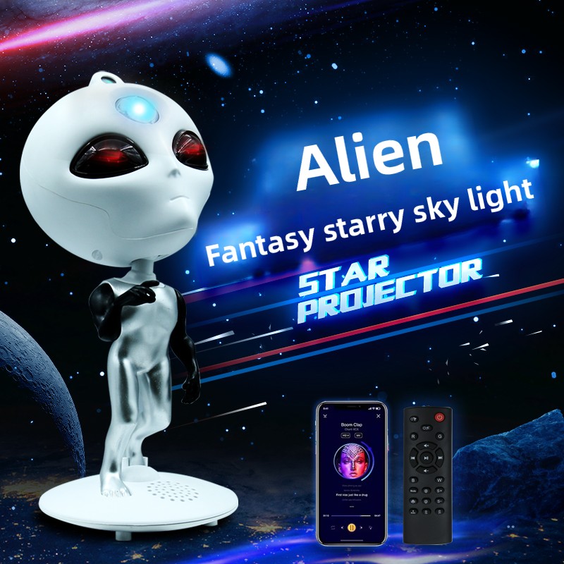 Audio Music Spotify - Proiettore Alien Galaxy Star con altoparlante